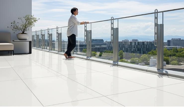 ヘーベルハウスのベランダ タイル選びとメンテナンス